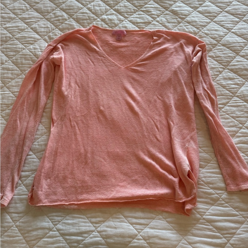 Lilly Pulitzer Linen Taryn Sweater Size XS